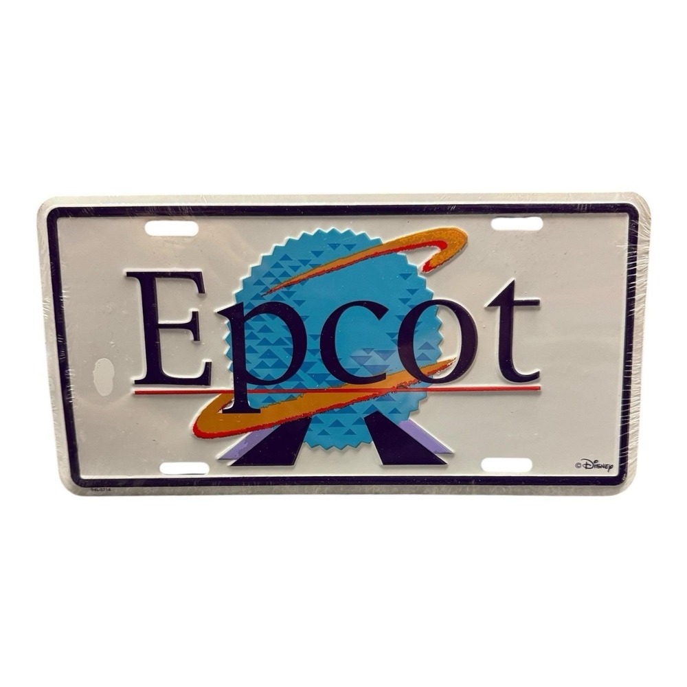 Walt Disney World Epcot License Plate‎ 1994 Sealed